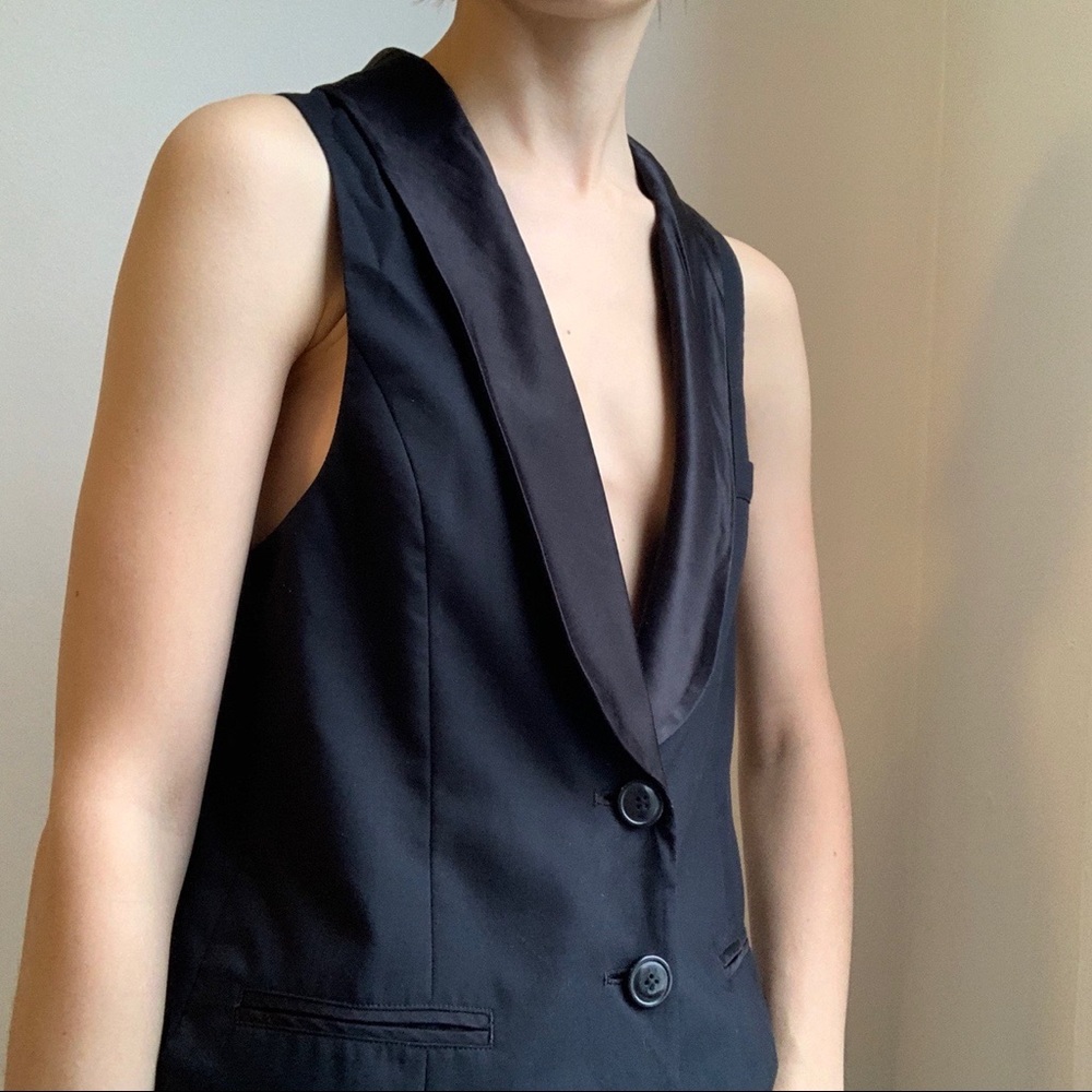 Black vest from Jill Jill Stuart